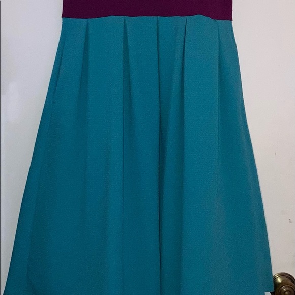 LuLaRoe Amelia Color Block dress large - Picture 2 of 3
